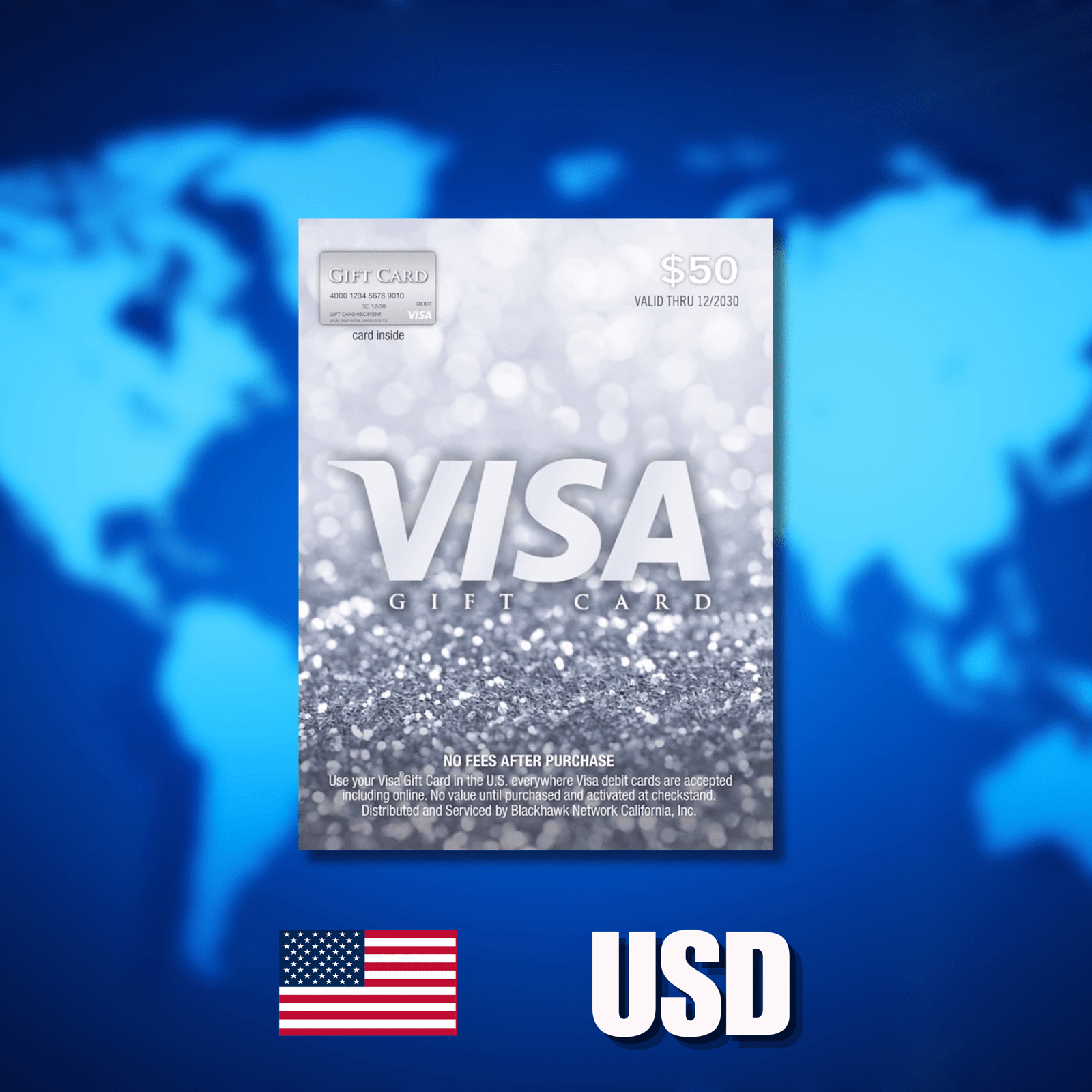 The Virtual Visa® Reward Card USA region